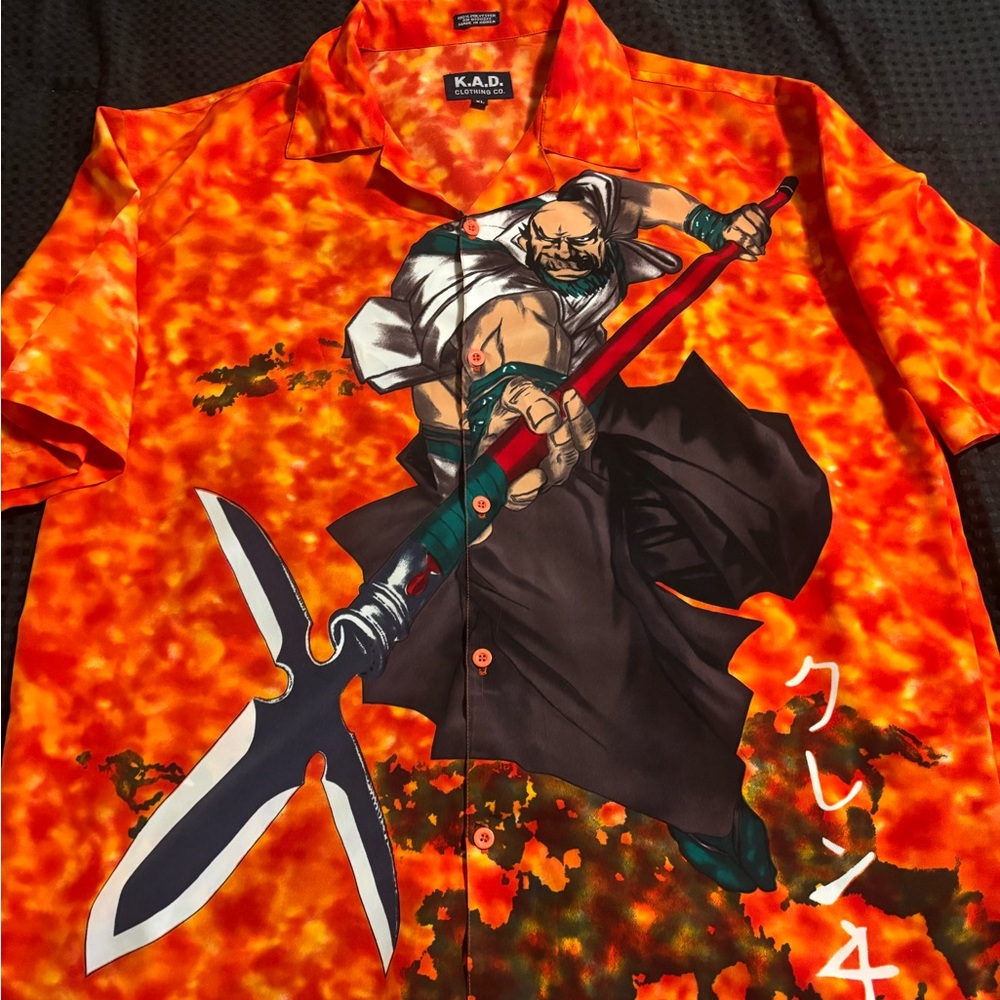 KAD Clothing anime Hawaii style shirt